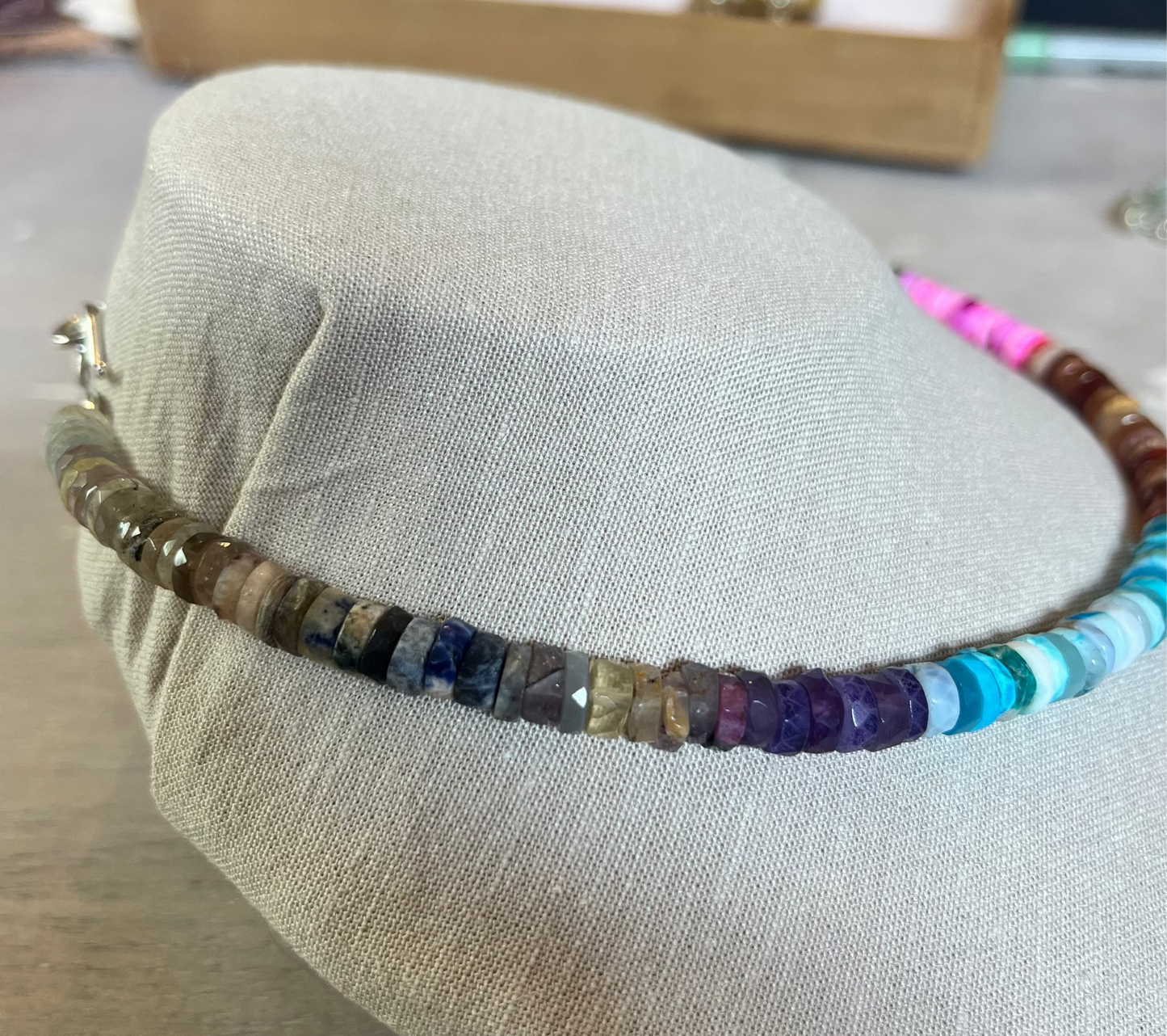 Natural Semi Precious Rainbow Necklace