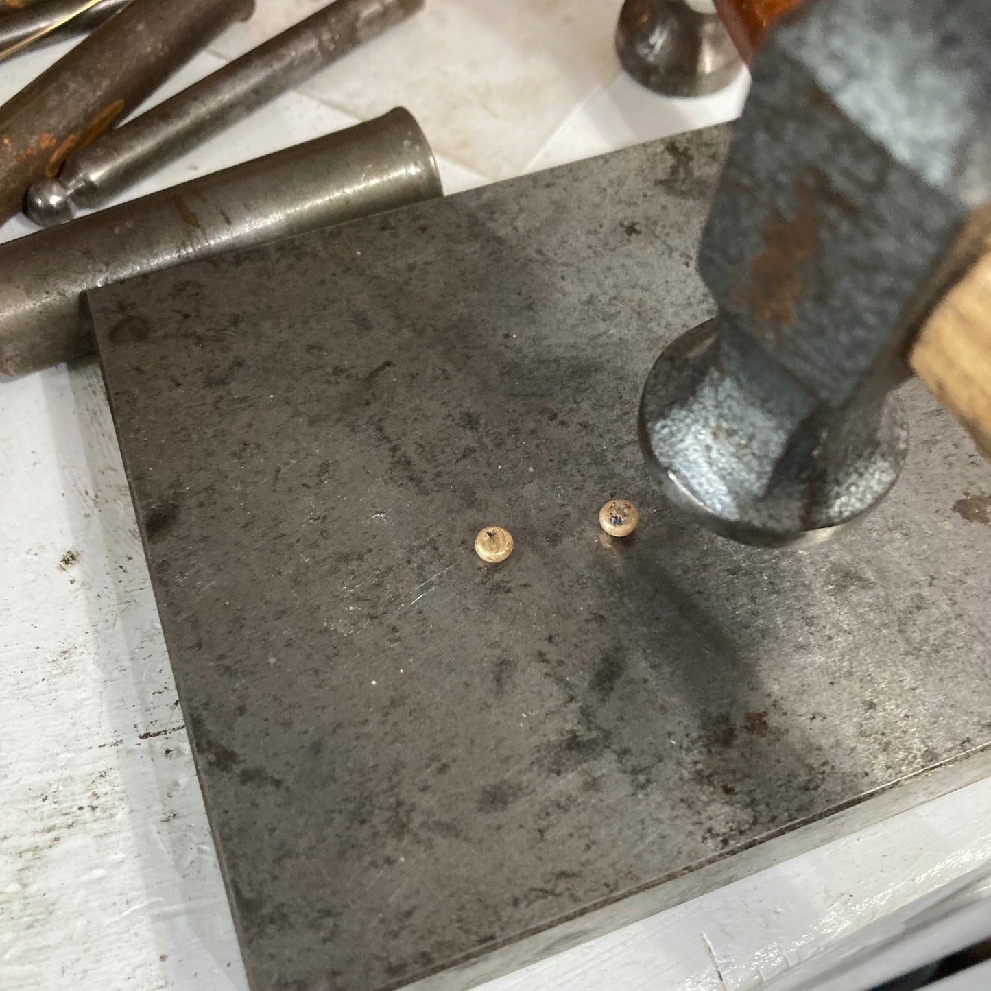 Larimar Shell Earrings