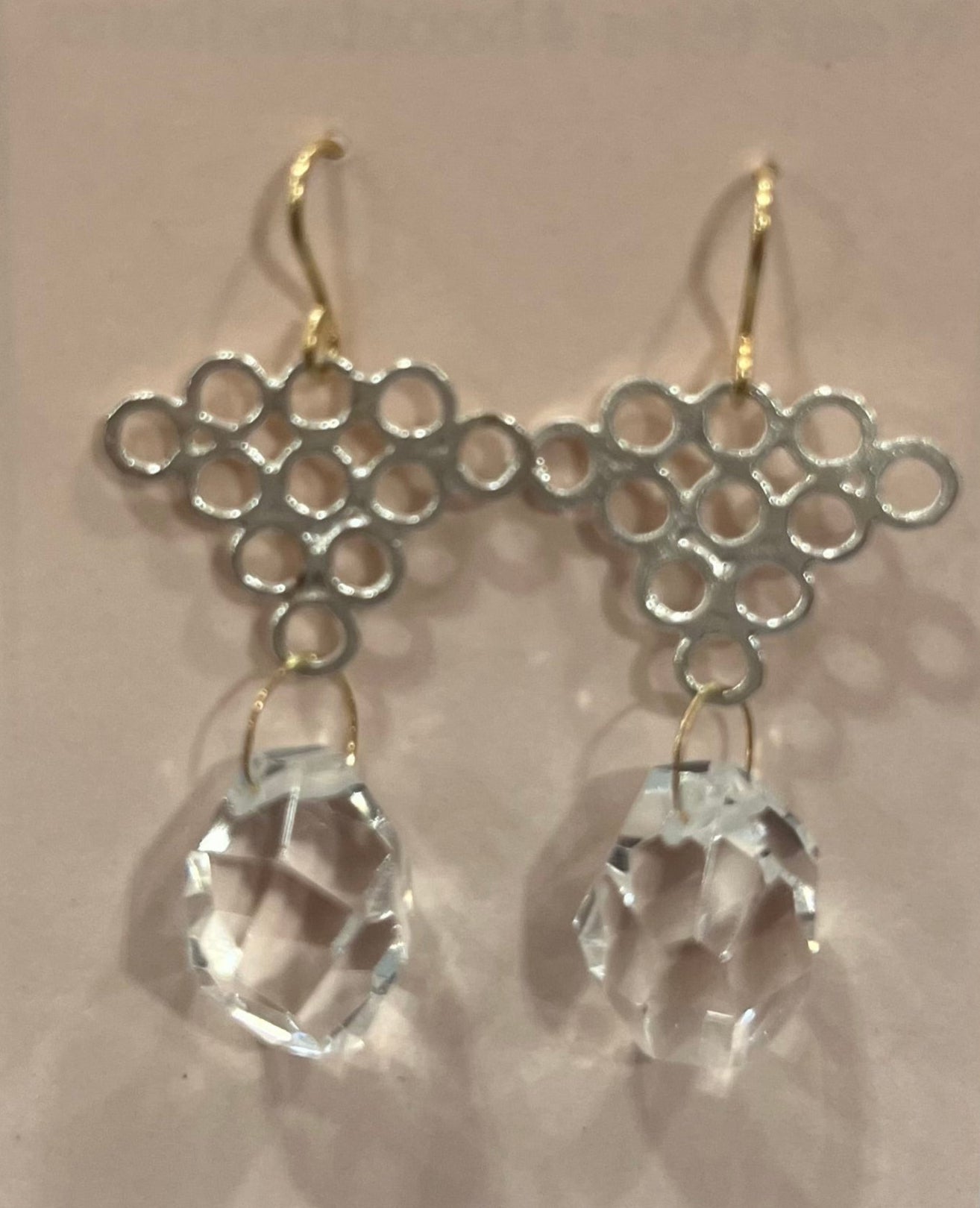 Rock crystal chandelier Earrings