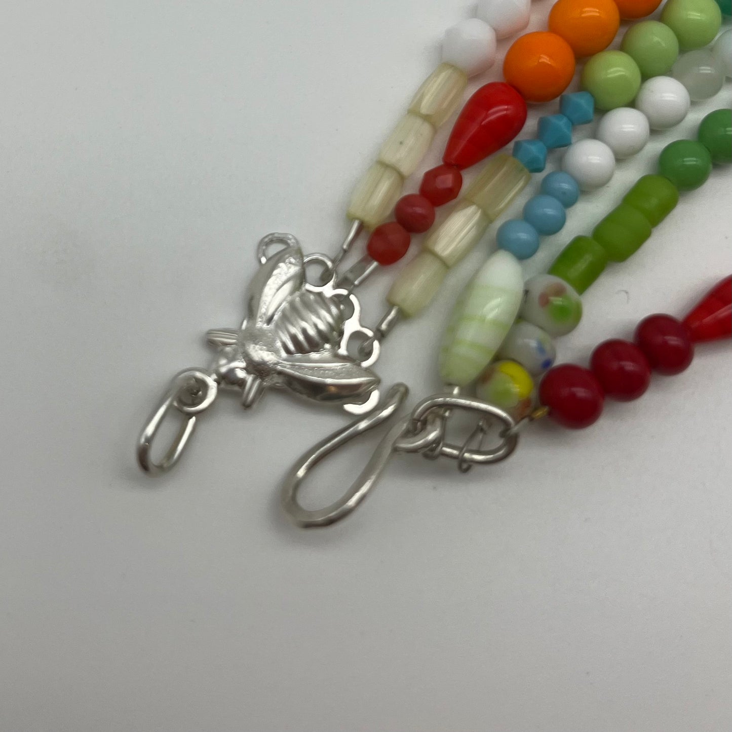 Rainbow Buzz, Three Strand Necklace