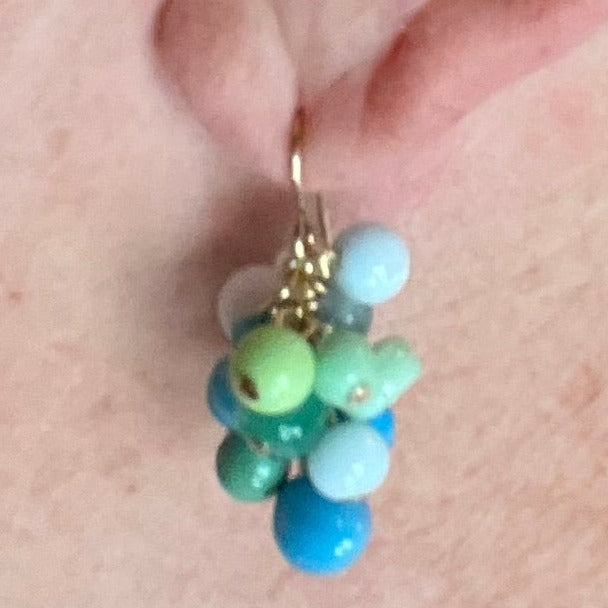 Satellite Earrings (beach blues)