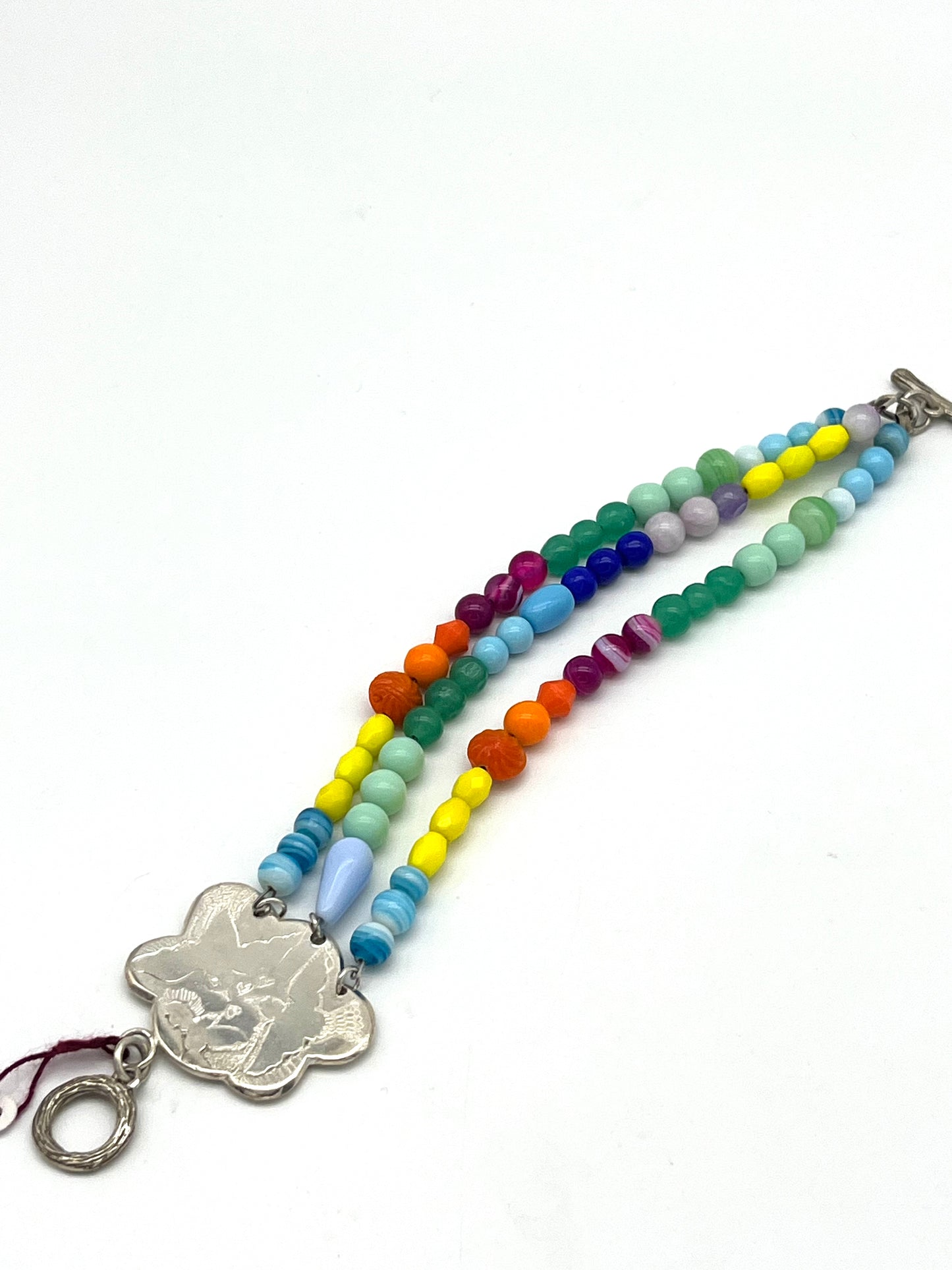 Silver Cloud Birds in flight Bracelet