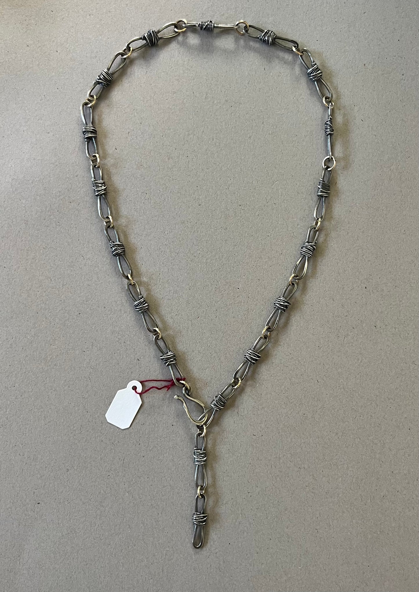 Barb Wire Oxidized Large Link Chain