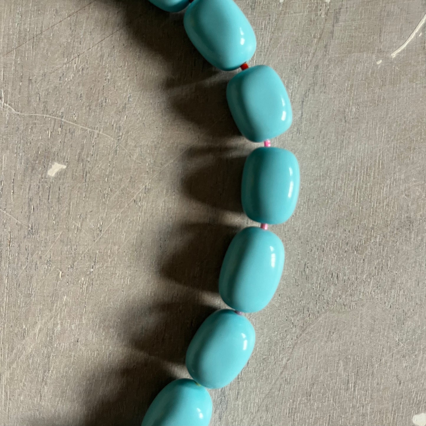 Wilma Gum ball Necklace Turquoise
