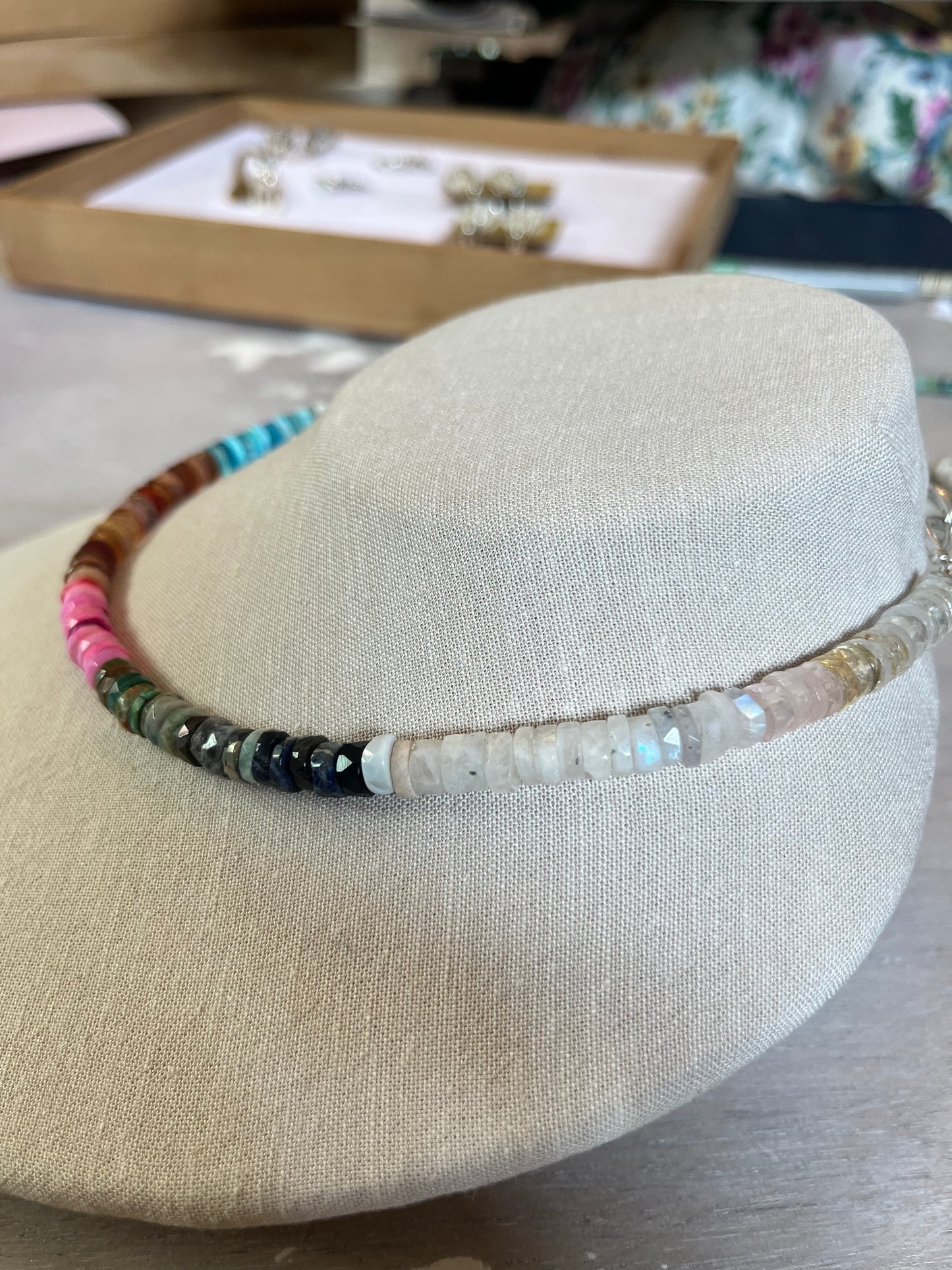 Natural Semi Precious Rainbow Necklace