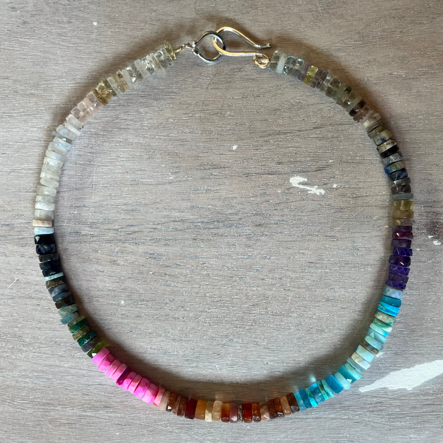 Natural Semi Precious Rainbow Necklace