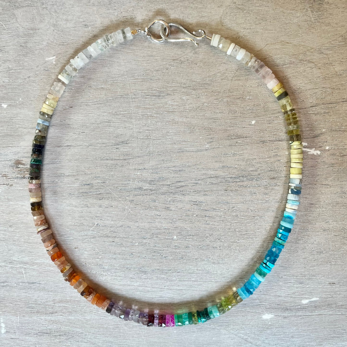 Natural Semi Precious Rainbow Necklace