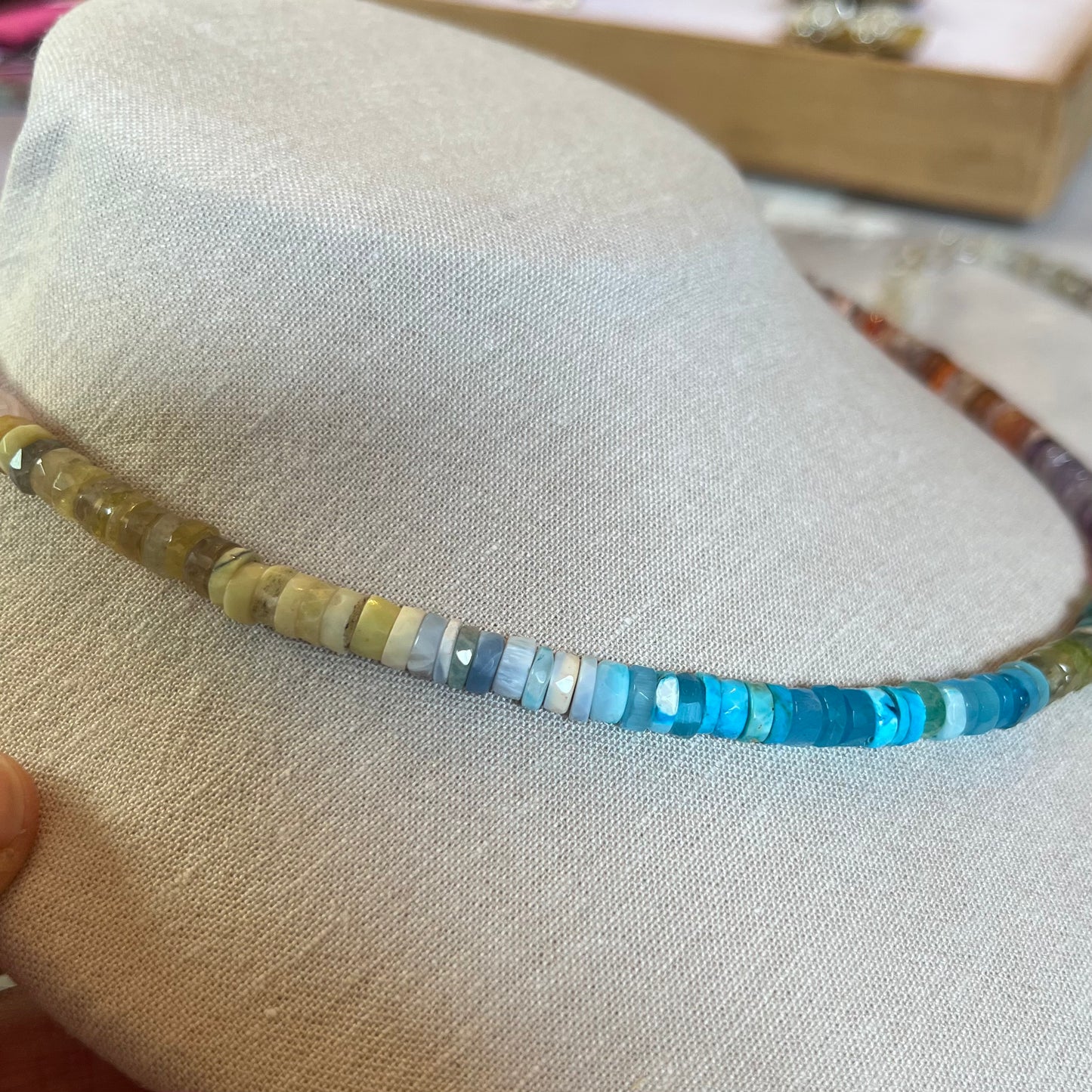 Natural Semi Precious Rainbow Necklace