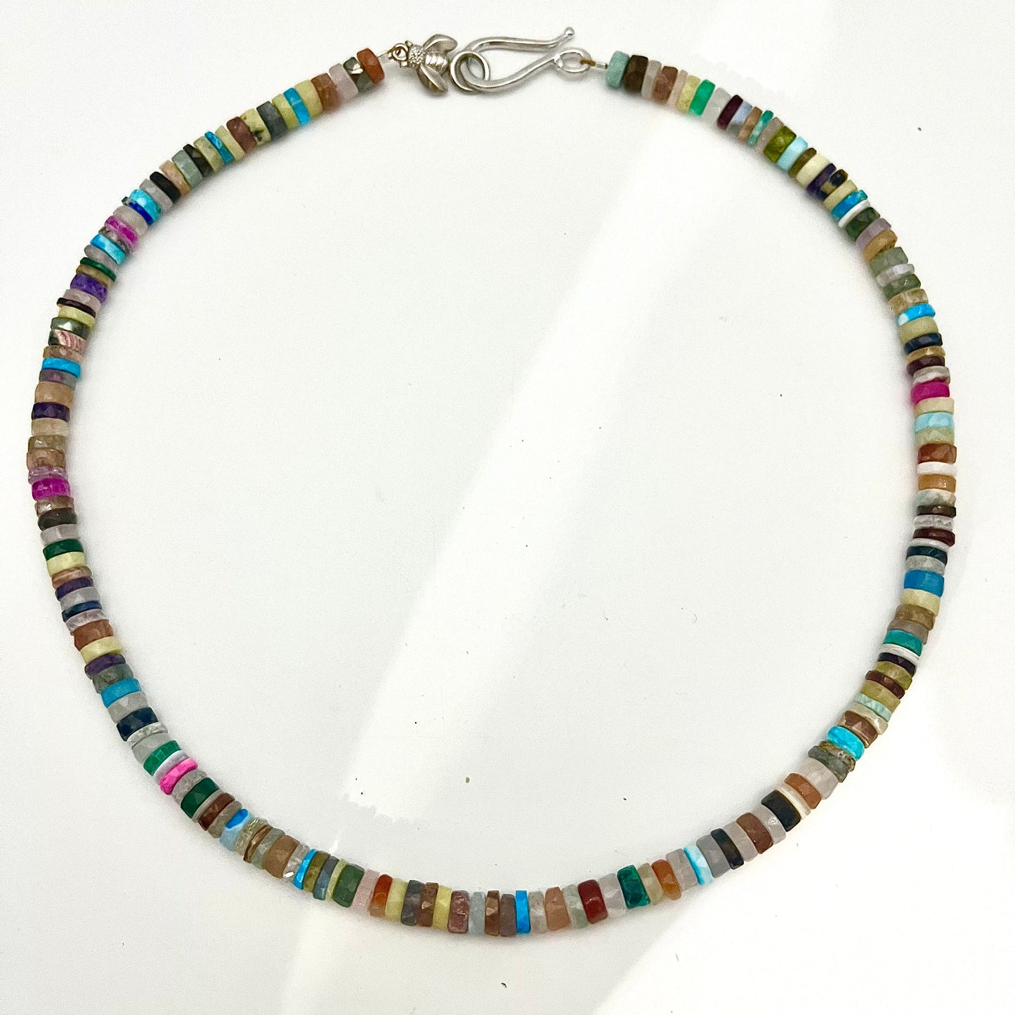 Semi Precious Confetti Rainbow Necklace