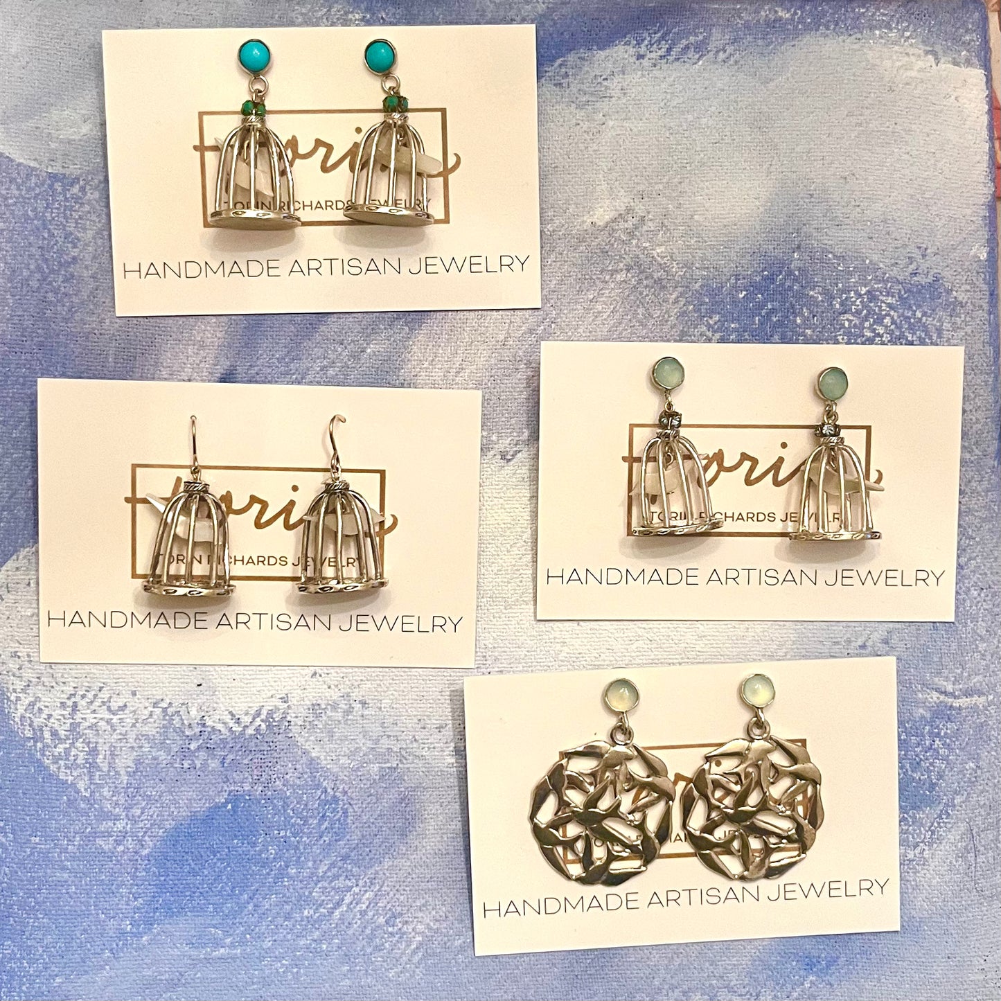 Birds in Flight Escher Earring