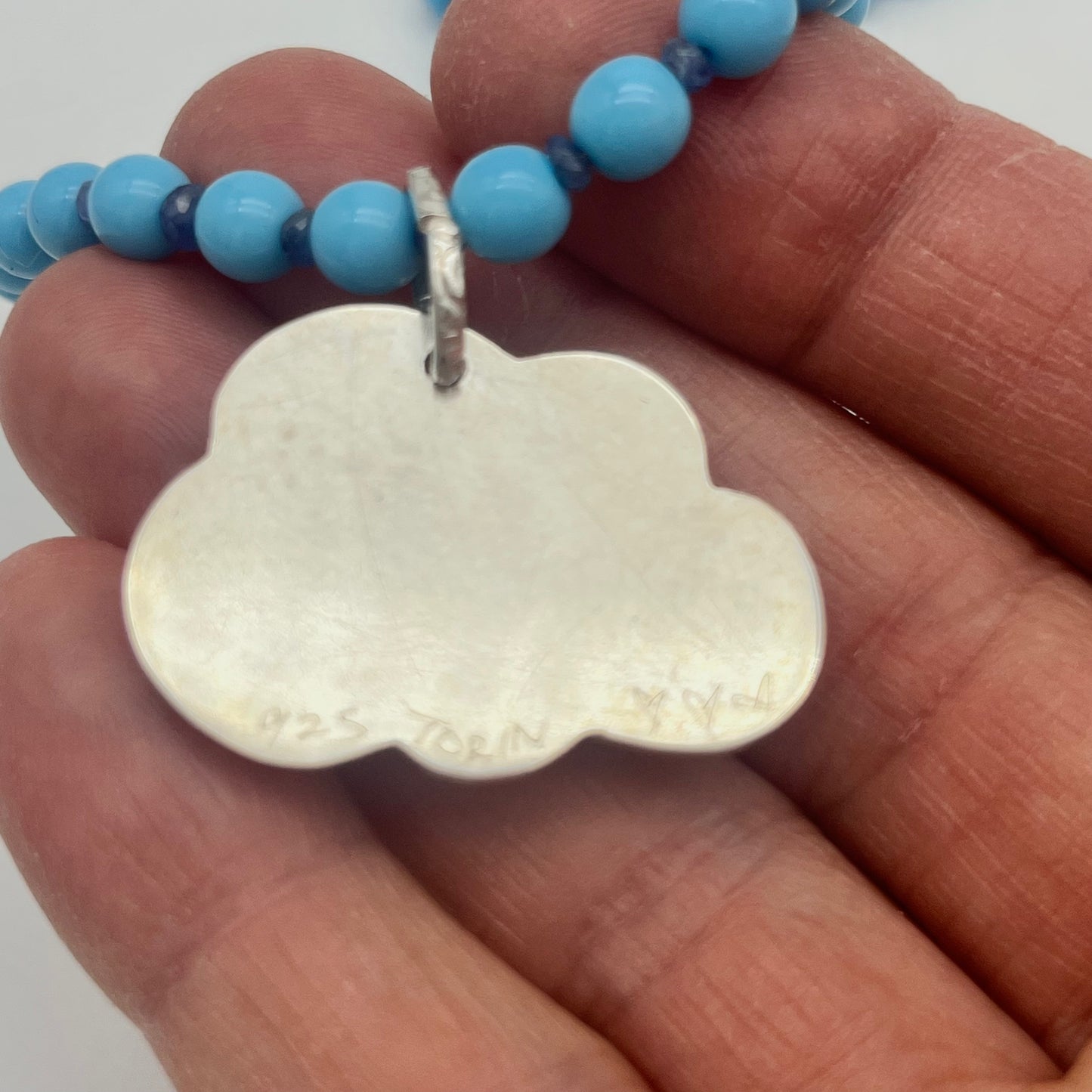 Opalite Cloud Pendant Necklace
