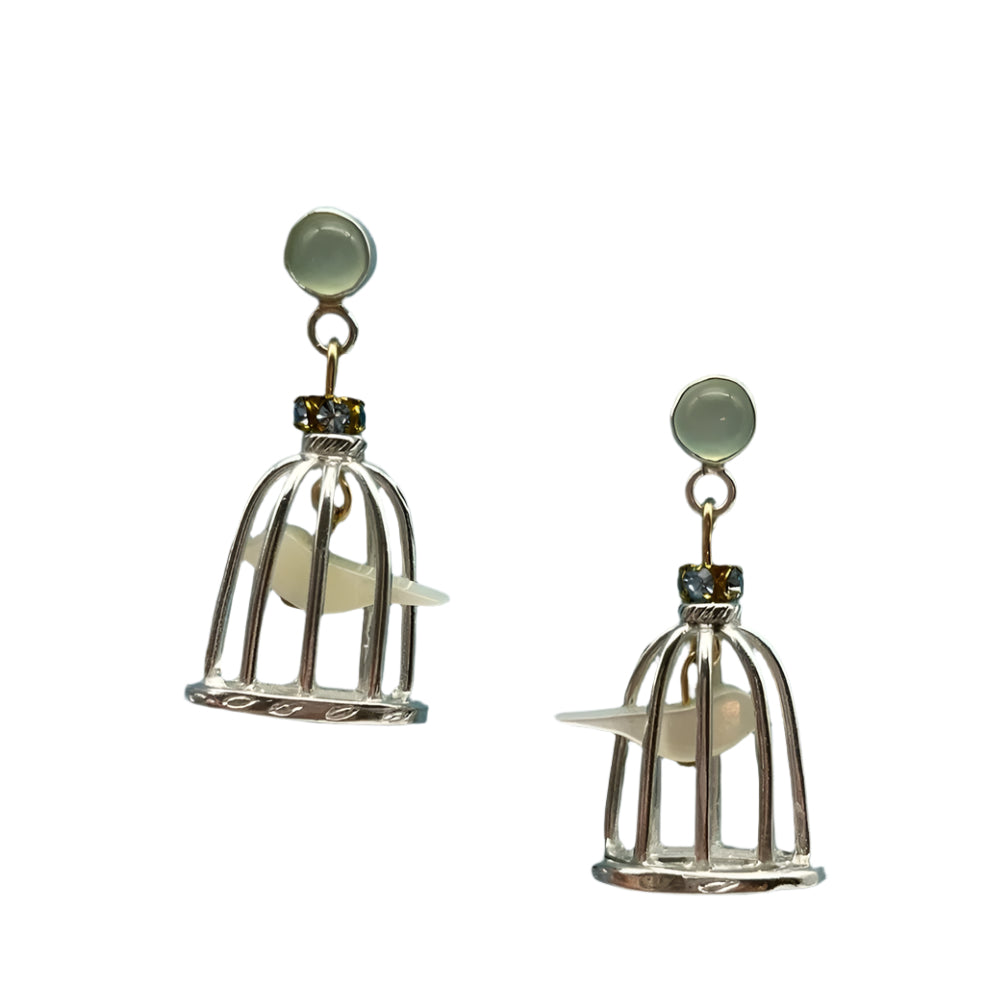 Bird Cage Earrings tweet tweet