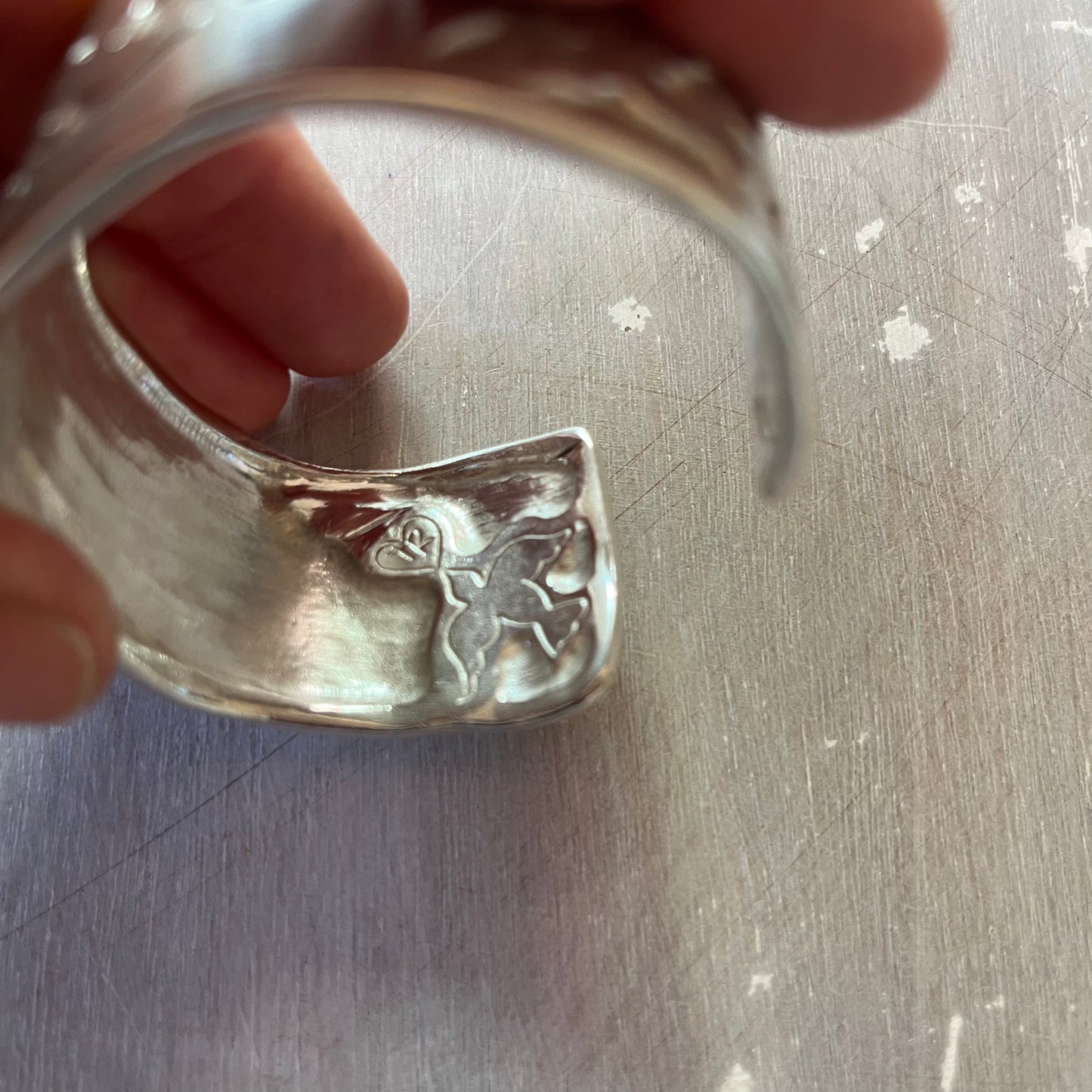 Silver Wonder woman Cuff bracelet