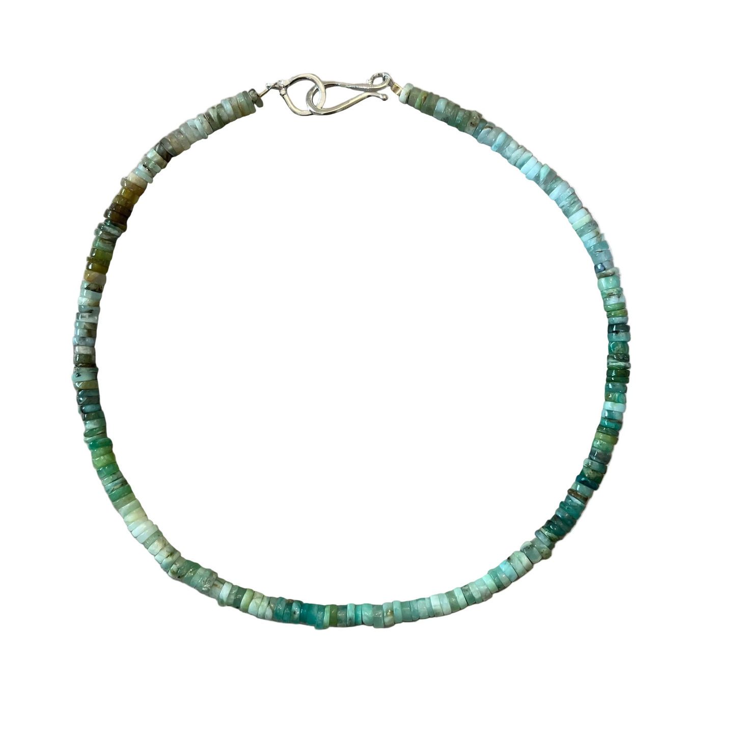 green bead necklace