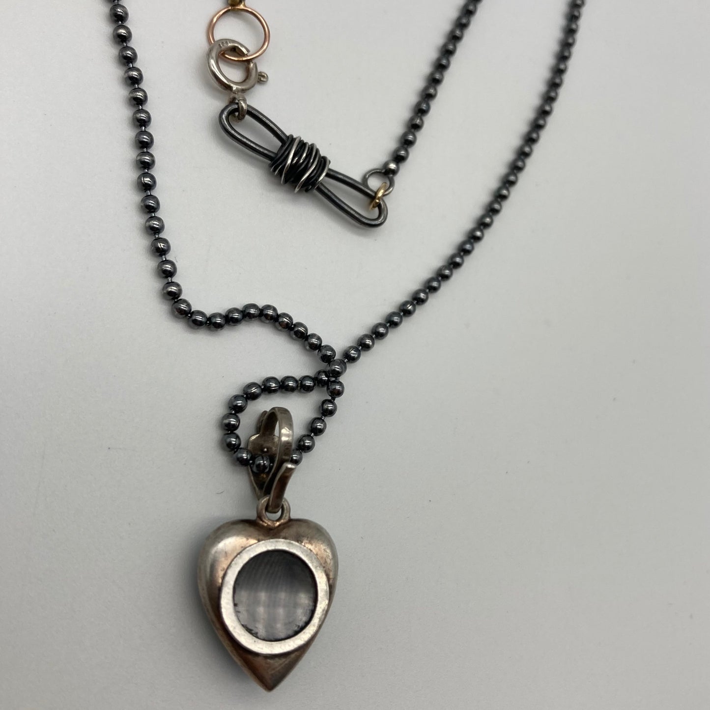 Victorian turqoise Heart Locket Necklace