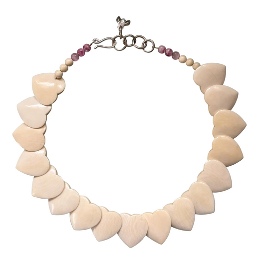 Modern Heart Collar Necklace