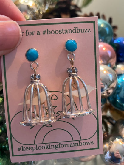 Bird Cage Earrings tweet tweet