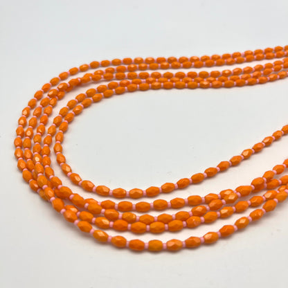 Tangerine dream multi strand necklace