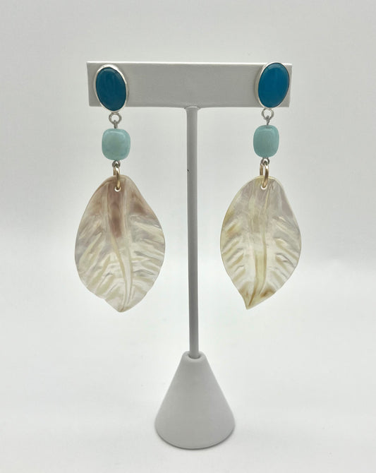 Beach Leaf Earrings