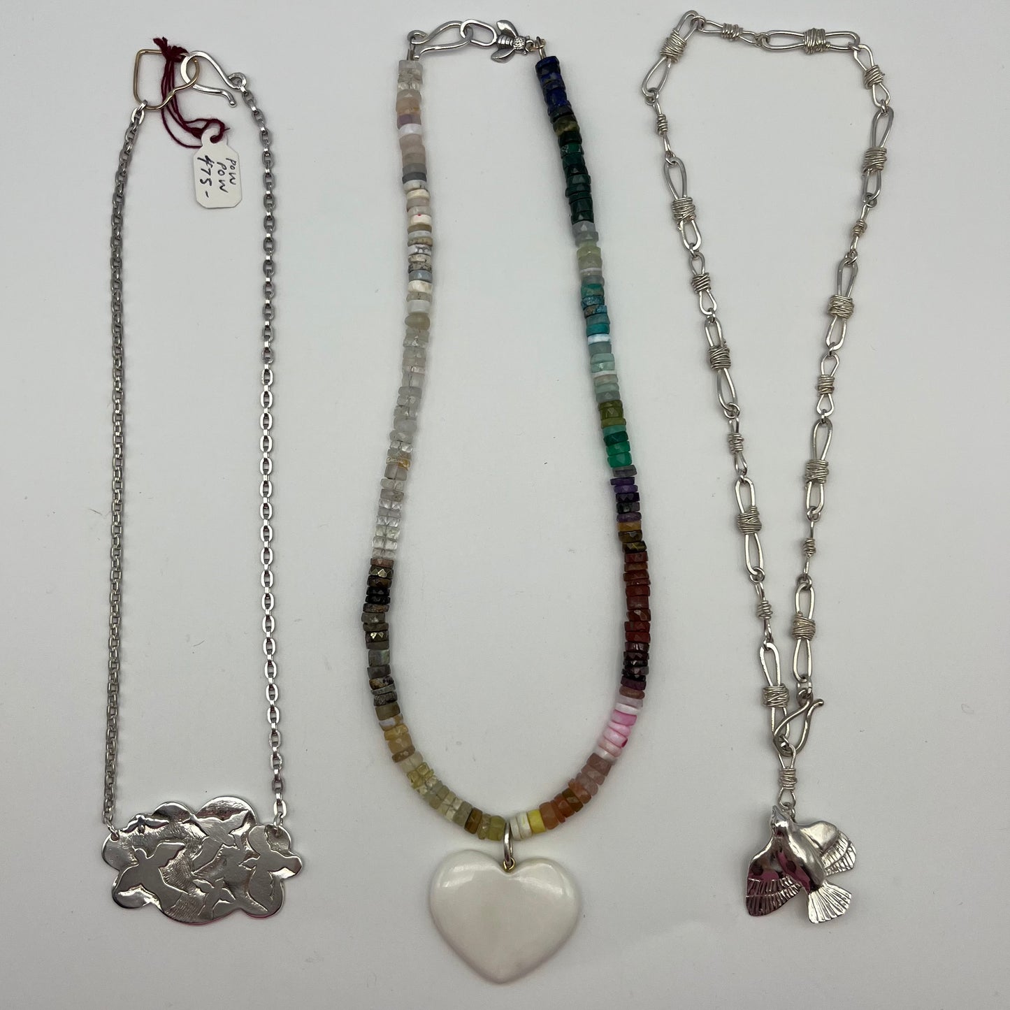 Semi precious bead color block  Necklace