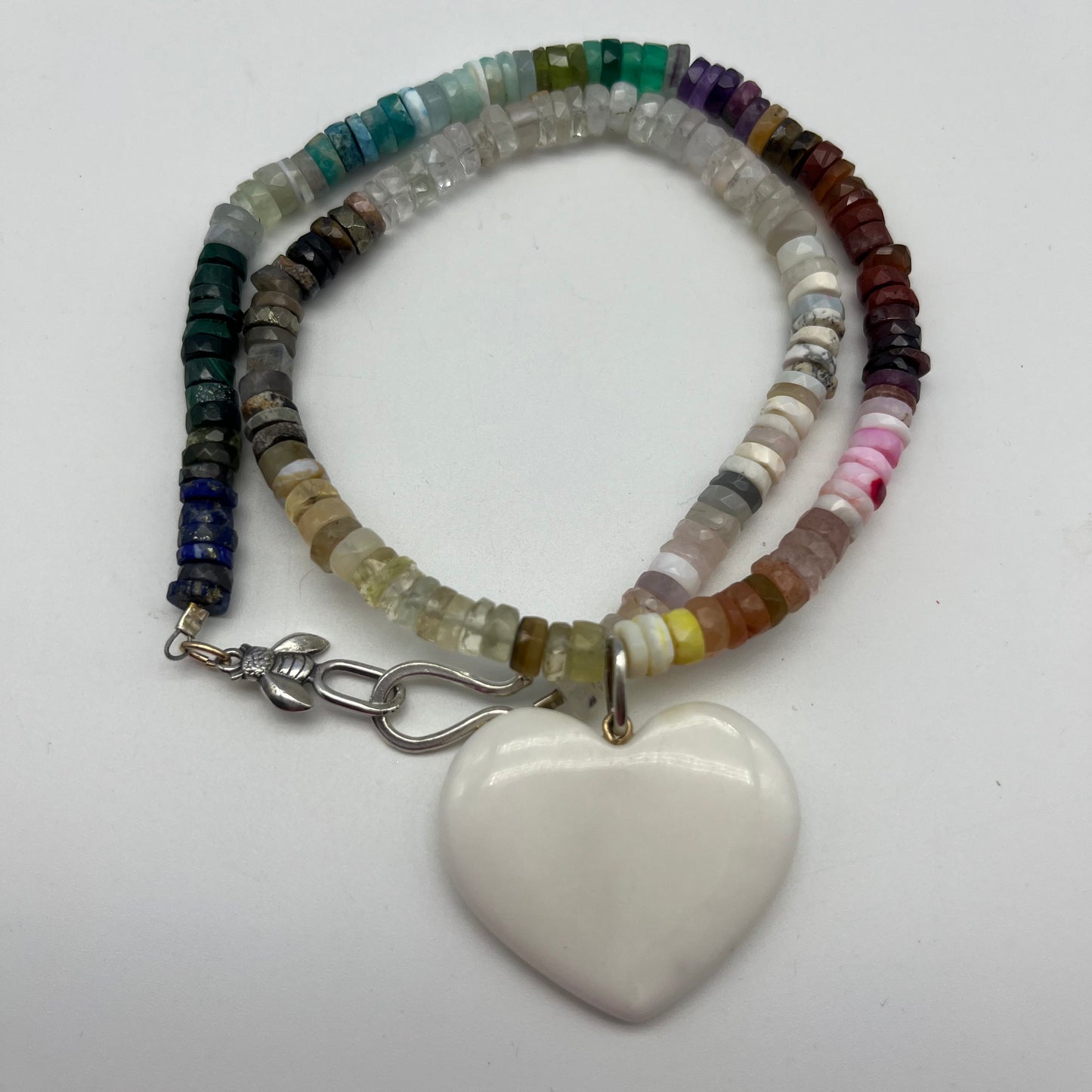 Semi precious bead color block  Necklace