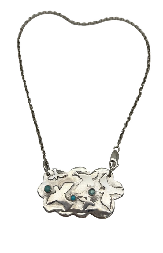 Birds in flight Cloud Pendant Necklace (Copy)