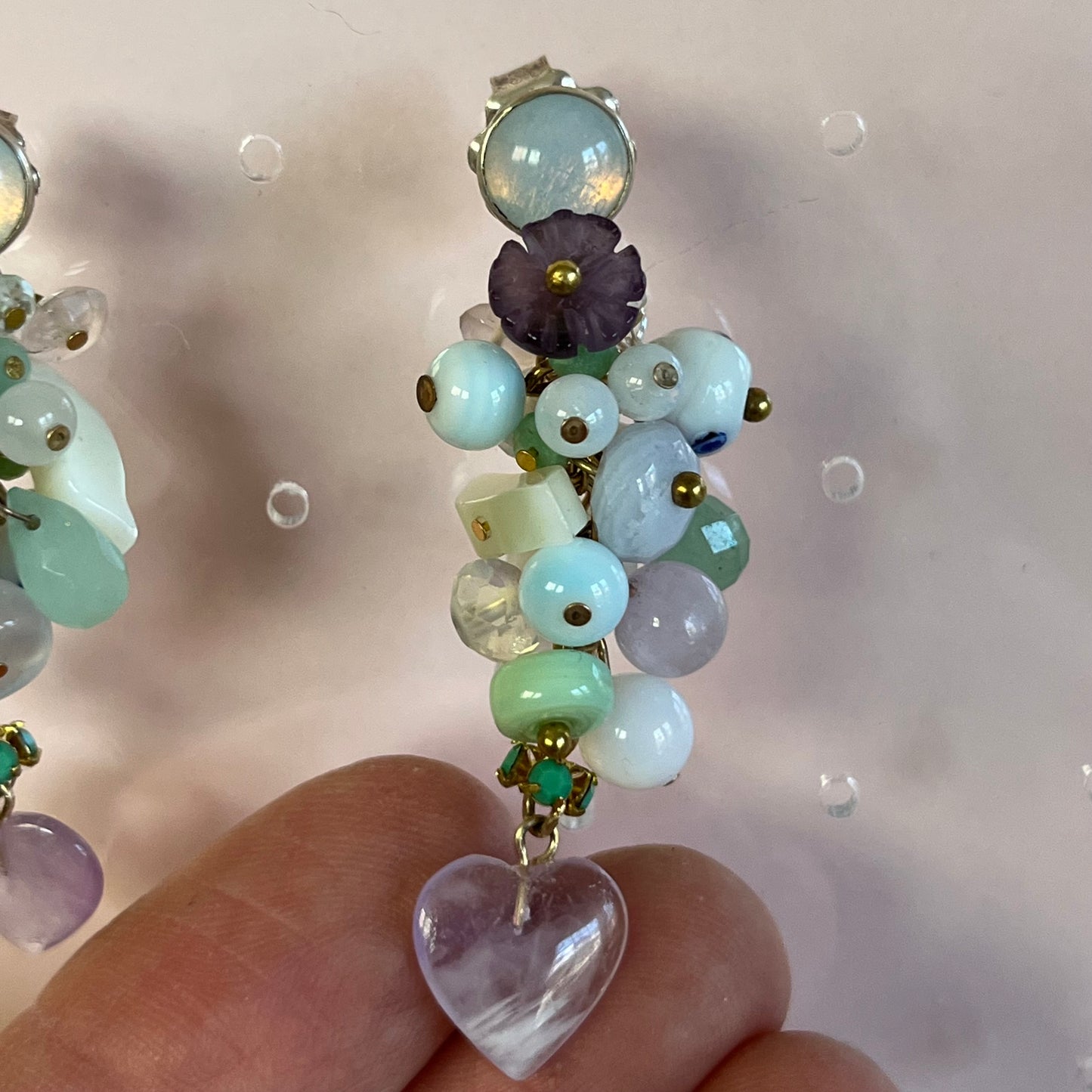 Magical mystical cluster earrings