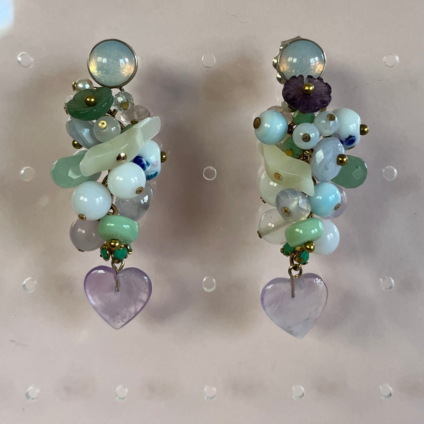 Magical mystical cluster earrings