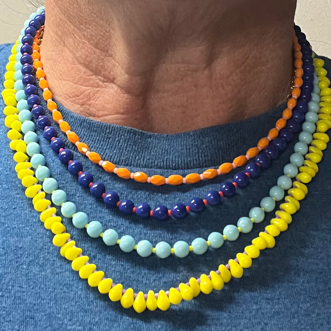 Multi-strand FLIRT necklace