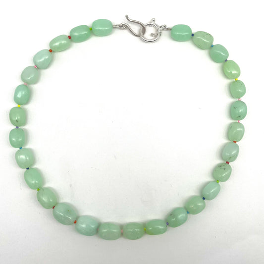 Glowy Green Opal Necklace