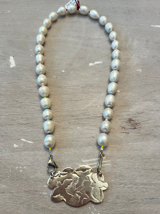 Birds in flight Cloud Necklace
