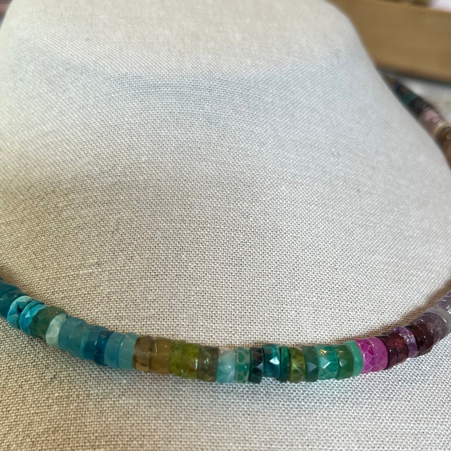 Natural Semi Precious Rainbow Necklace