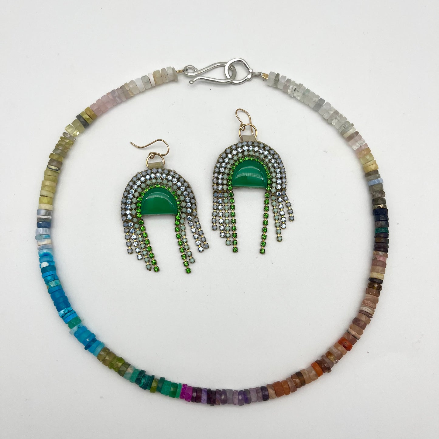 Semi Precious Rainbow Necklace