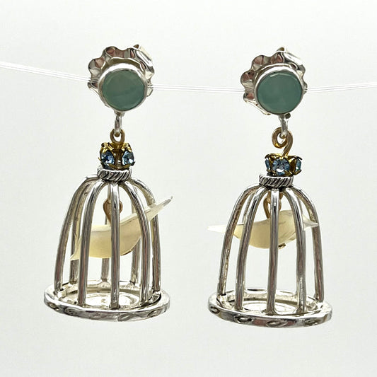 Bird Cage Earrings tweet tweet