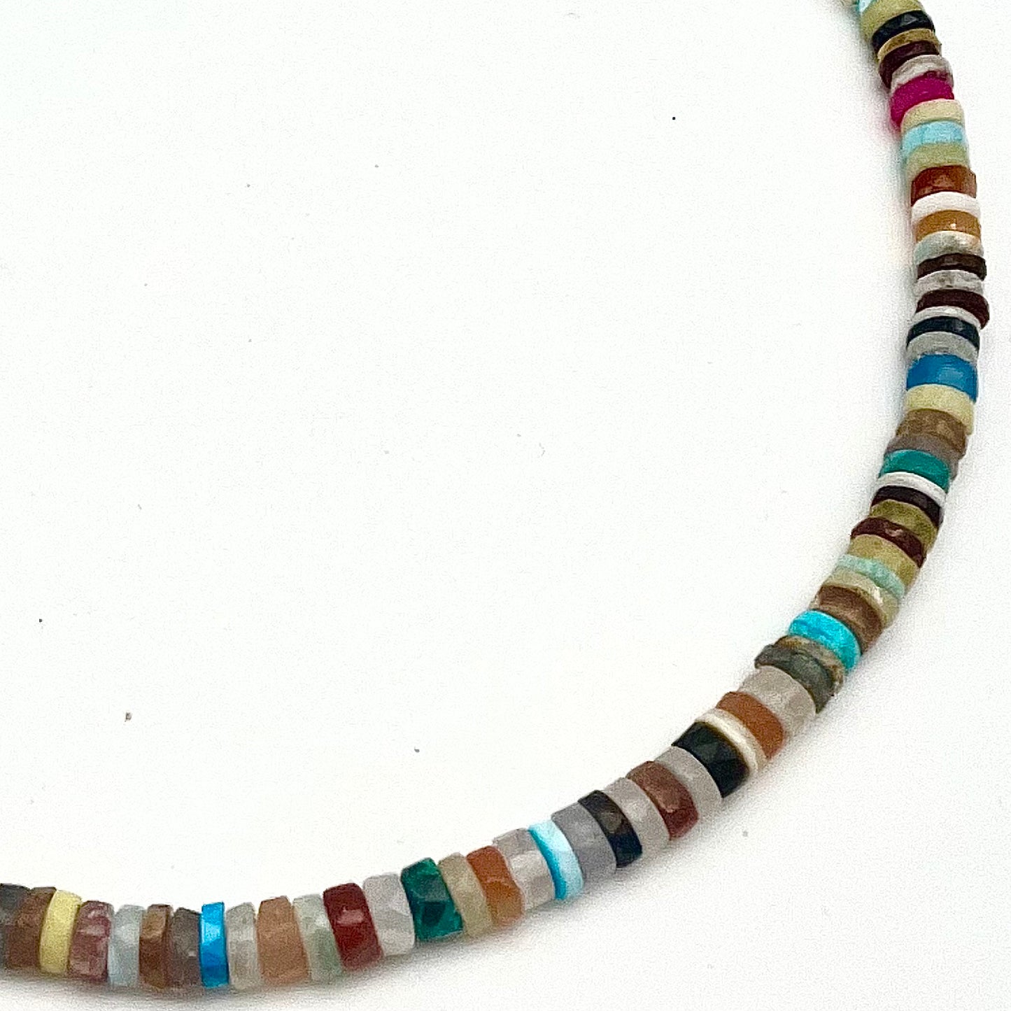 Semi Precious Confetti Rainbow Necklace