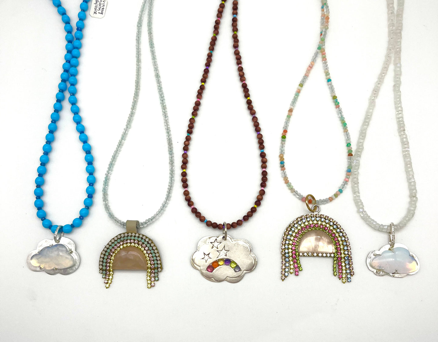 Opalite Cloud Moonstone Pendant Necklace