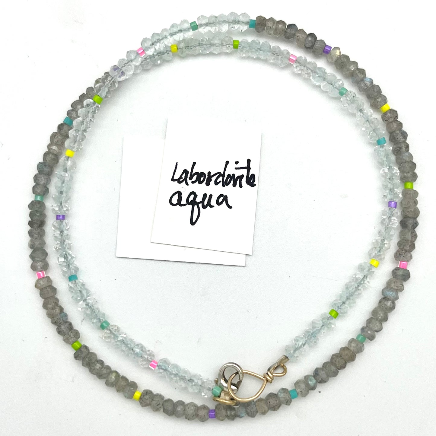 Petite semi precious gemstone necklaces