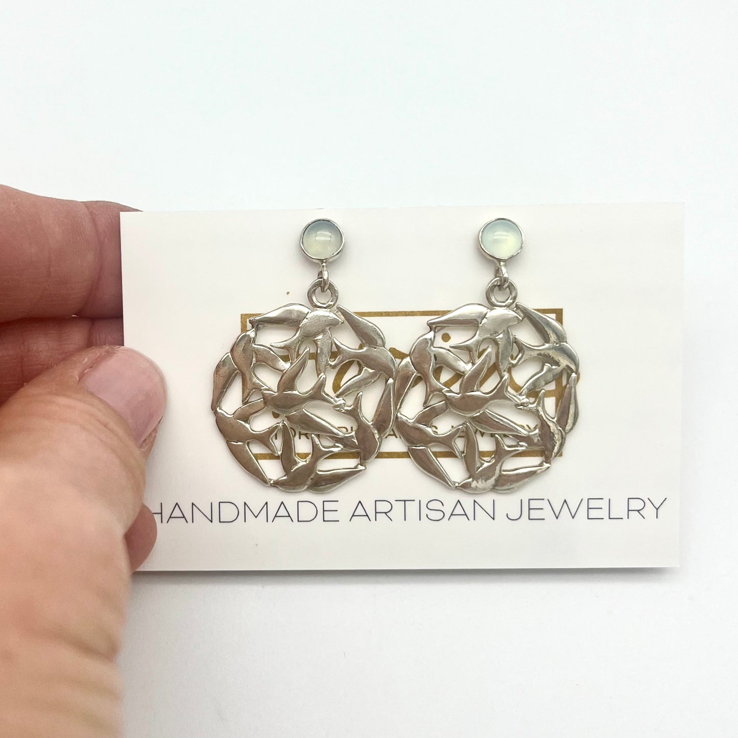 Birds in Flight Escher Earring