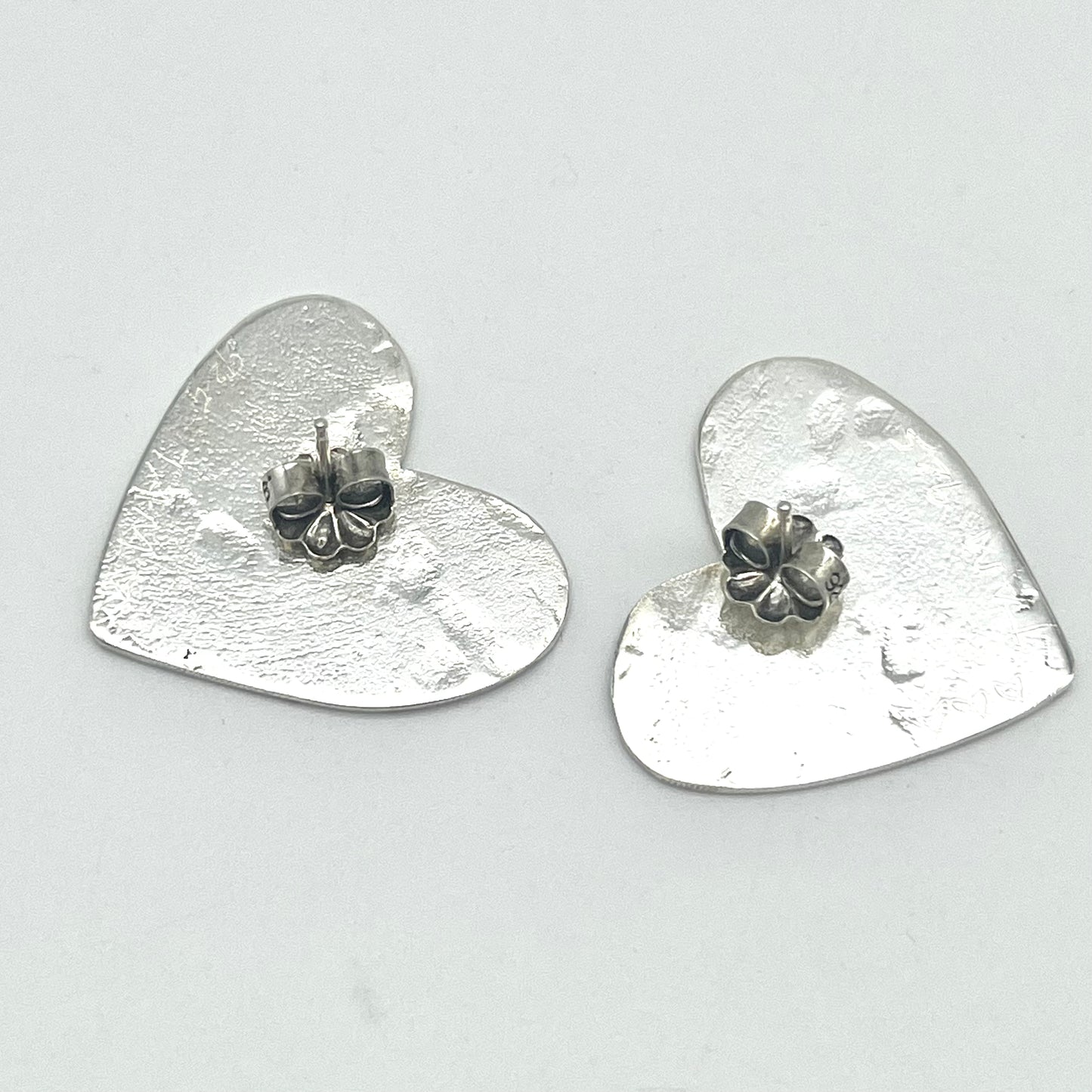 Birds in Flight Heart Post Earrings