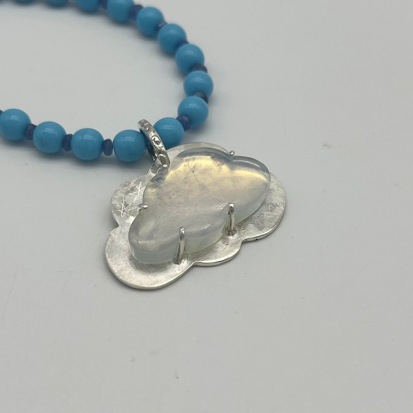 Opalite Cloud Pendant Necklace