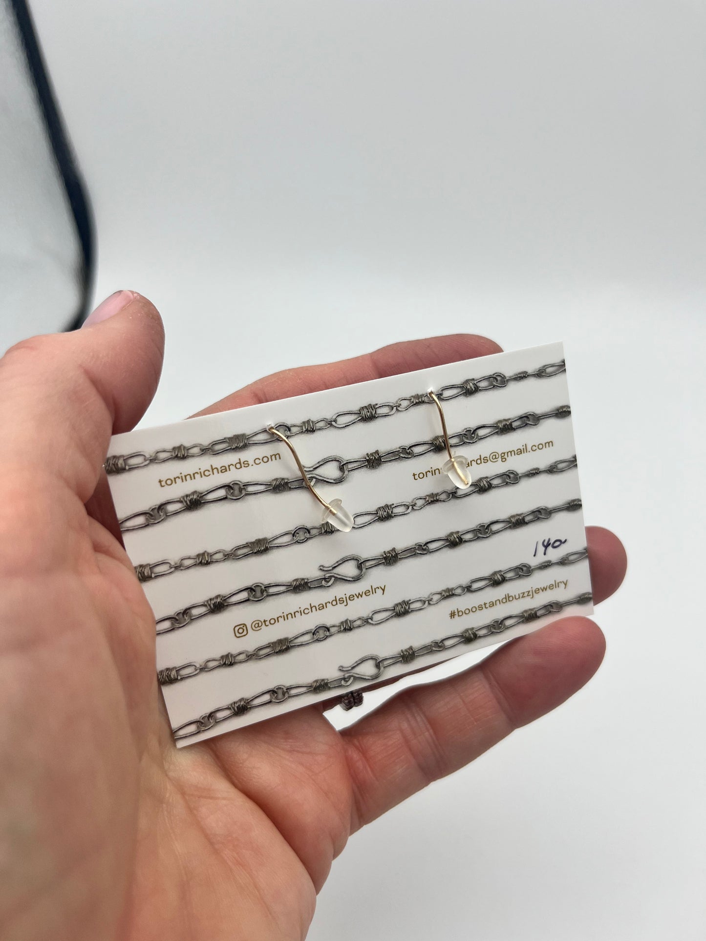 Semi-Precious Arch Earrings