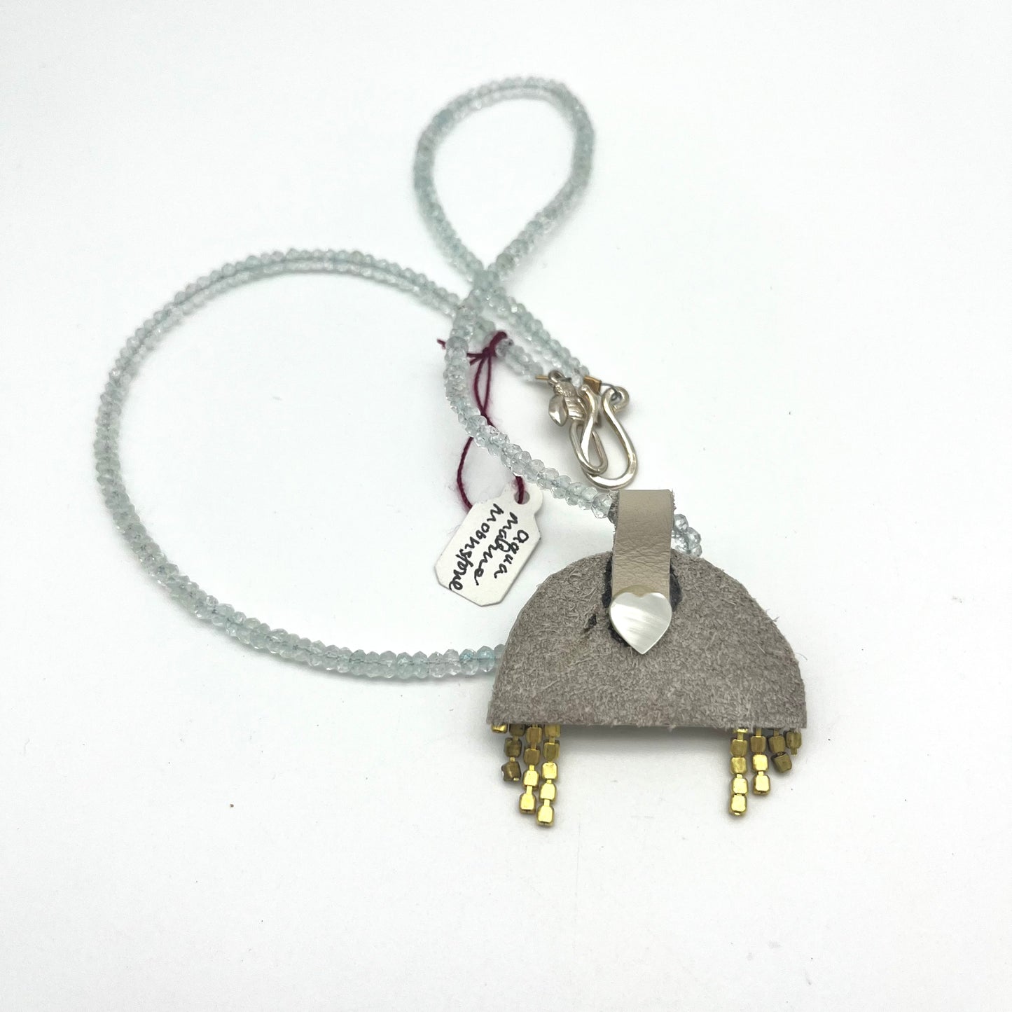 Semi-Precious Arch Pendant Necklace