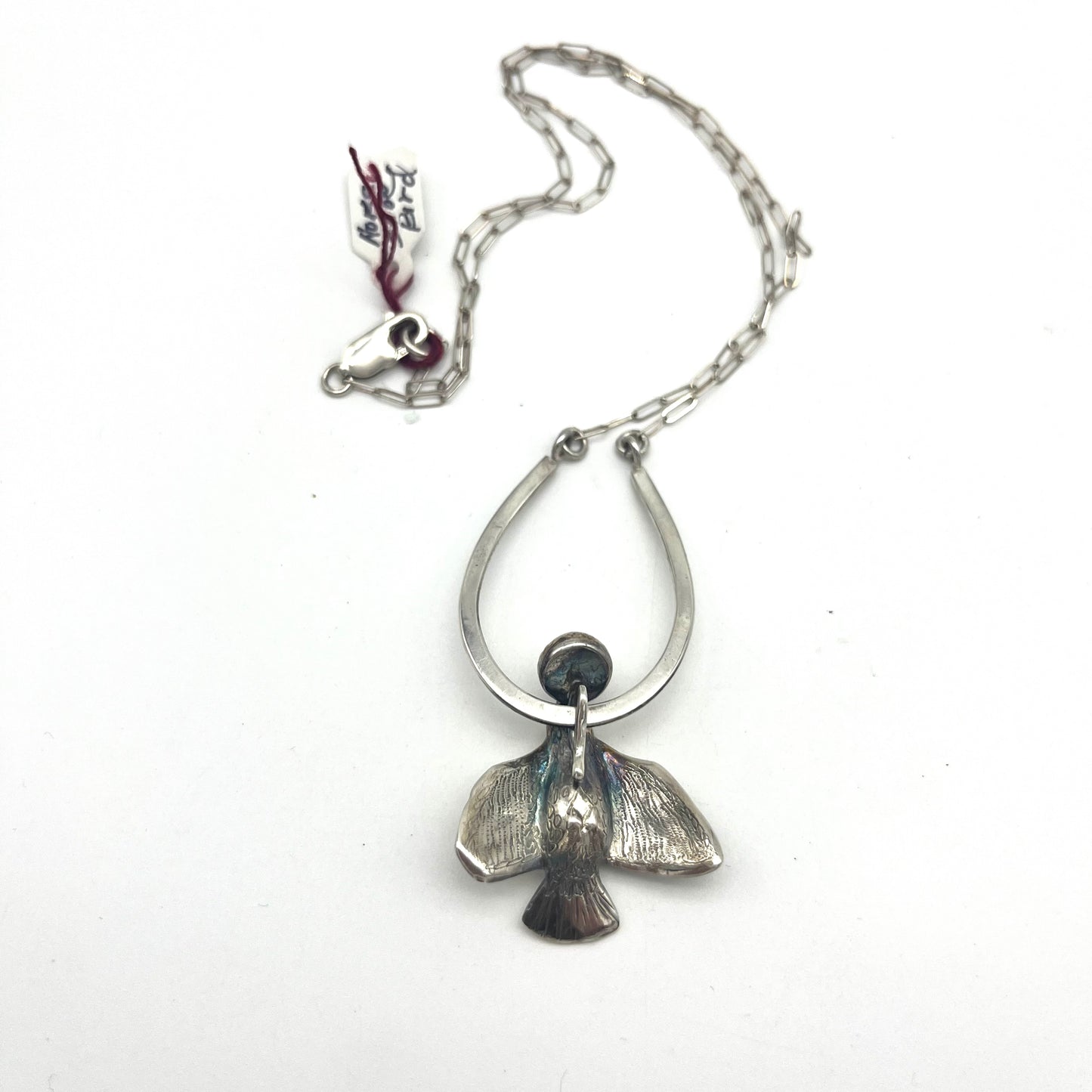 Silver Bird ad Horseshoe Necklace