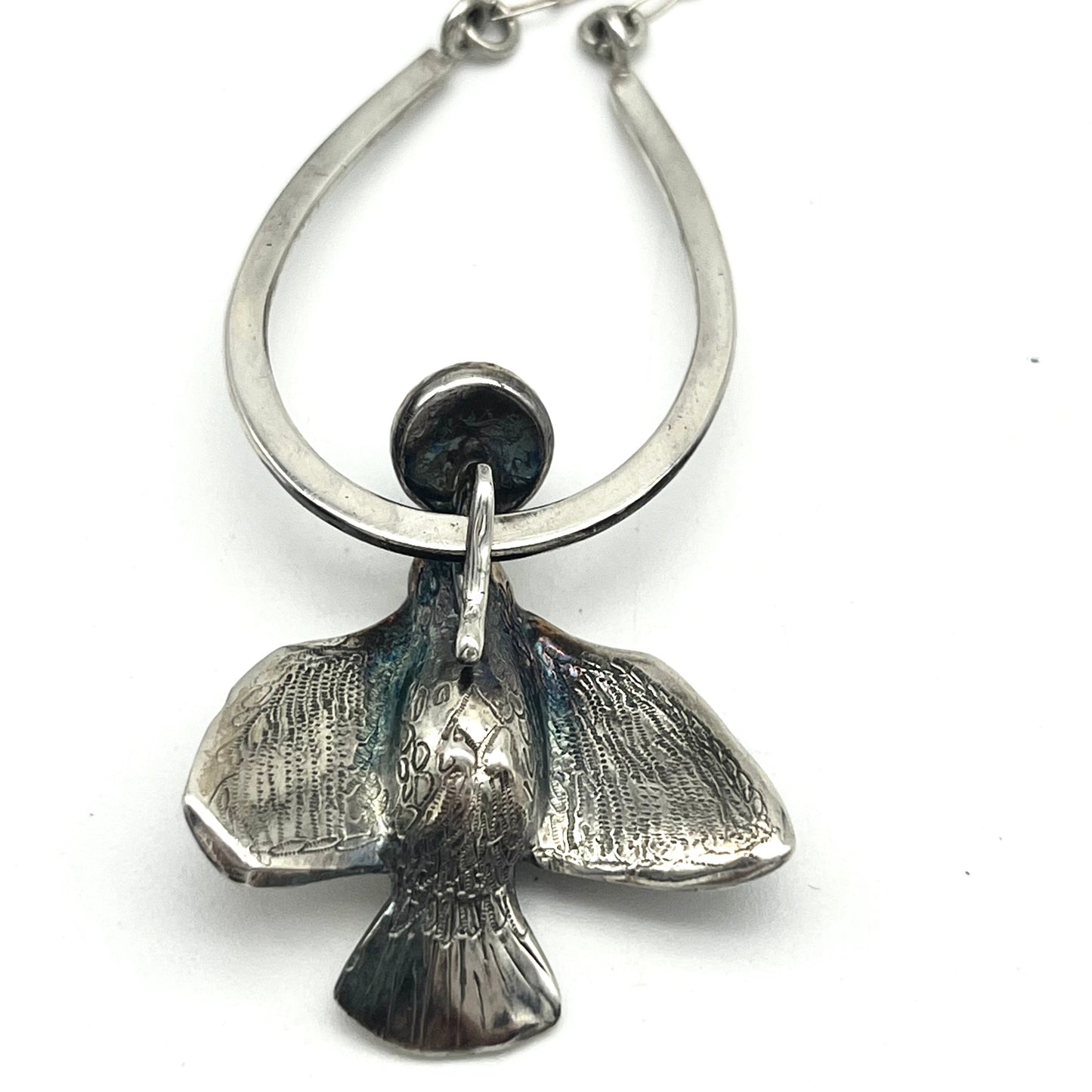 Silver Bird ad Horseshoe Necklace