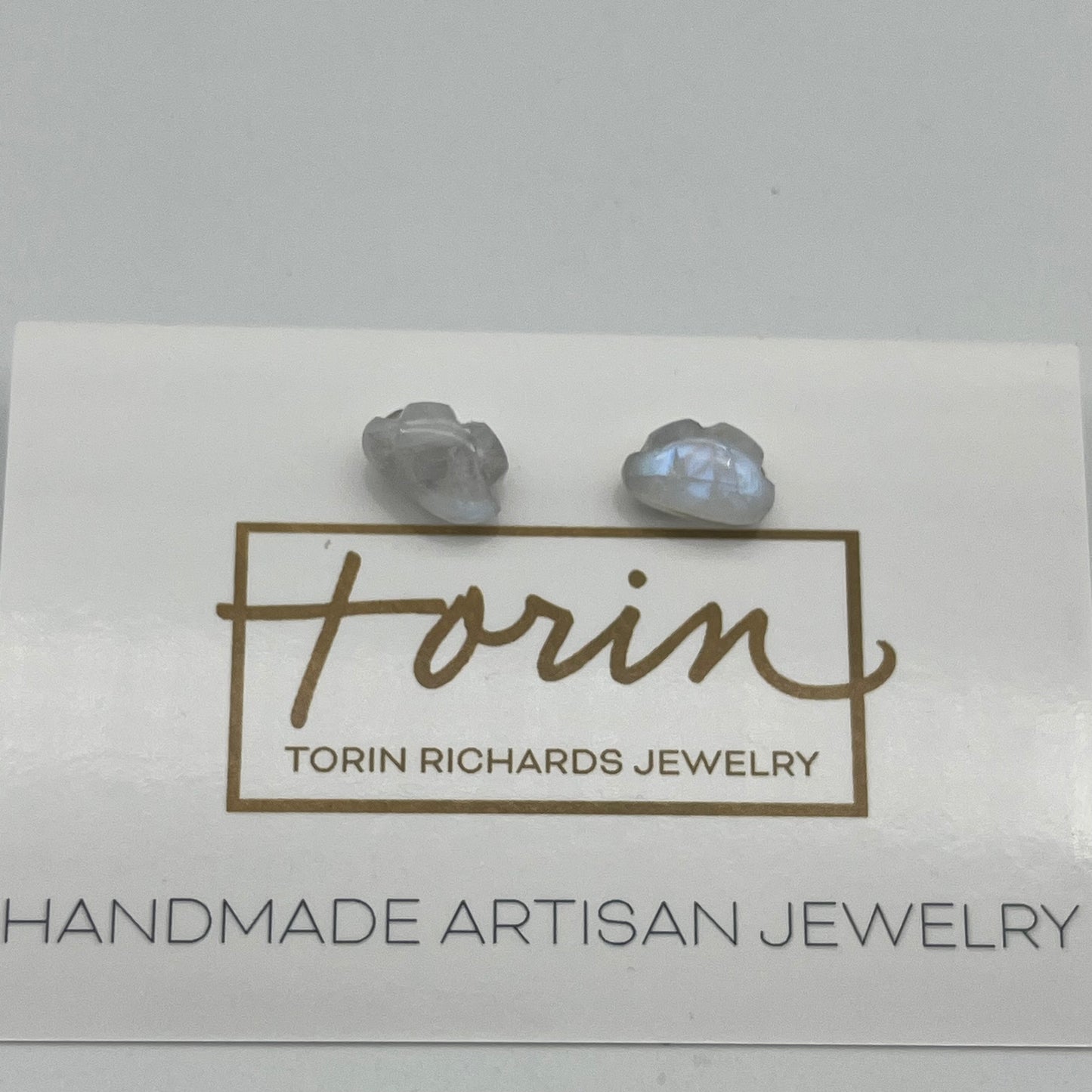 Moonstone Pouffe Post Earrings