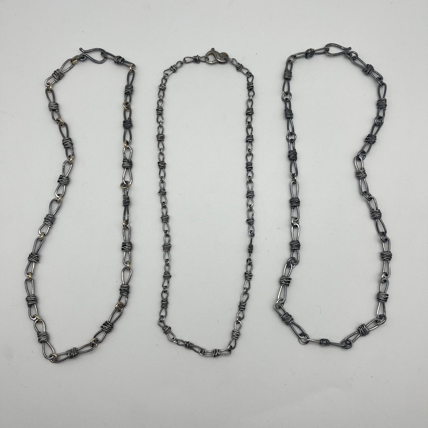 Barb Wire Chain Link Necklace