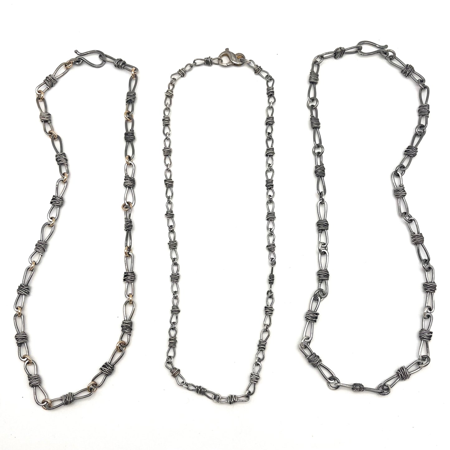 Barb Wire Chain Link Necklace