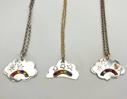 Cloud charm Necklaces