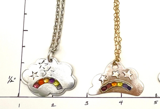 Cloud charm Necklaces