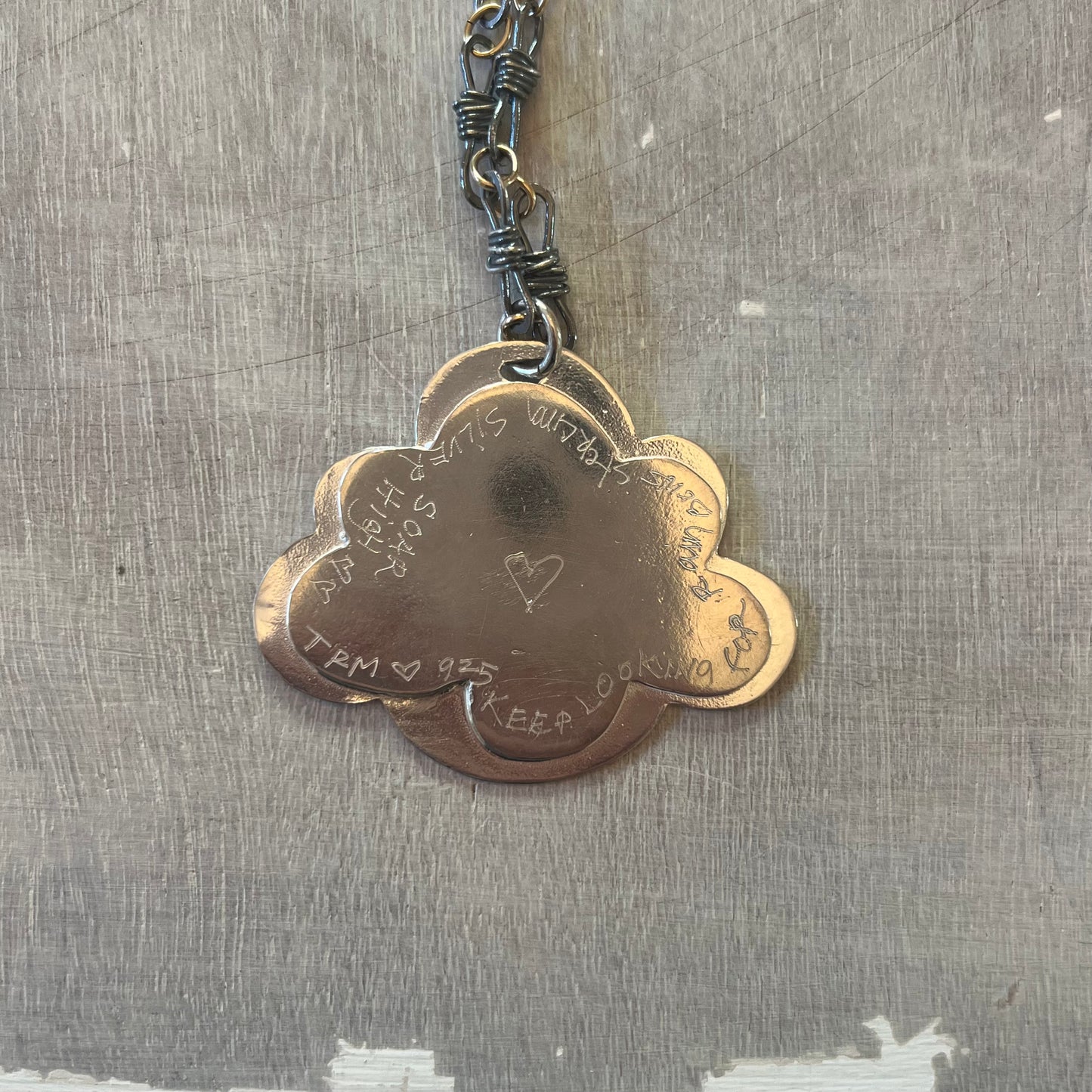 Peace Rapper Cloud Necklace